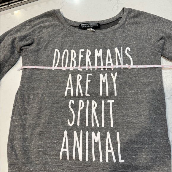 Size small Doberman pride wide neck sweat shirt - Picture 6 of 9